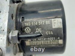 09 ABS Pump 1K0 614 517 BE 1K0 907 379 AP Anti Lock Brake Module OEM EOS Audi VW