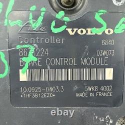 2002 2006 Volvo S60 V70 S80 XC90 ABS Anti-Lock Module Brake Controller 8671224