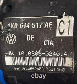 2007 Volkswagen EOS A/T 2.0 i4 ABS Anti Lock Brake Pump 1K0 614 517 AE