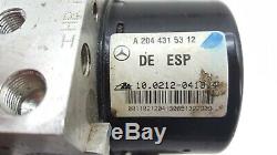 2008-2011 Mercedes C300 W204 Abs Anti Lock Pump Brake Module Oem