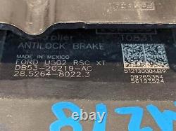 2013 Ford Explorer Anti Lock Abs Brake Pump Witho Adaptive Cruise Thru 08/07/12
