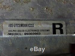 97 98 99 00 Chevy Corvette ABS Pump Anti Lock Brake Module 09360969 1997-2000