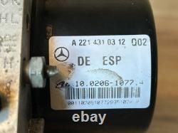 Mercedes W221 W216 Cl550 S550 Abs Anti Lock Brake Pump Module Oem 2007 2010