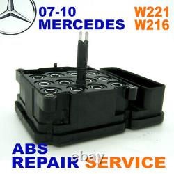 REPAIR SERVICE 07-10 MERCEDES W221 W216 S-class CL-class ABS ESP ABR Module