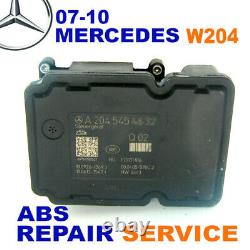 Repair Service 2007-2011 Mercedes W204 C230 C280 C300 C350 Glk C63 Abs Esp