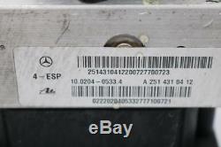06-12 Pompe Antiblocage De Frein Abs De Mercedes W251 R350 R500 Gl550 Ml550 Abs Hydraulique