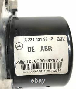 07-09 Mercedes W221 S550 Cl600 Cl550 Abs Module De Pompe De Frein Anti-verrouillage Abs A2215458732