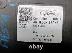 Module d'assemblage de la pompe de frein antiblocage Abs Ford Fiesta 2014-2019
