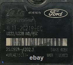 Oem Ford Abs Anti Lock Brake Pump Module 4l1t-2c219-ec