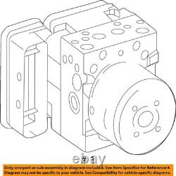 Pompe d'activateur de frein ABS à verrouillage anti-blocage C-Class 2015 OEM 126K miles LKQ439661649