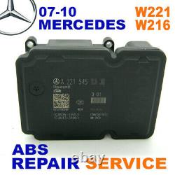Service De Réparation 07-10 Mercedes W221 W216 Classe S Cl-classe Abs Esp Module Abr
