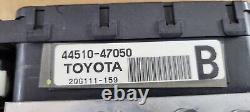 Unité d'actionneur de pompe ABS de frein antiblocage hybride Toyota Prius 2009 44510-47050.